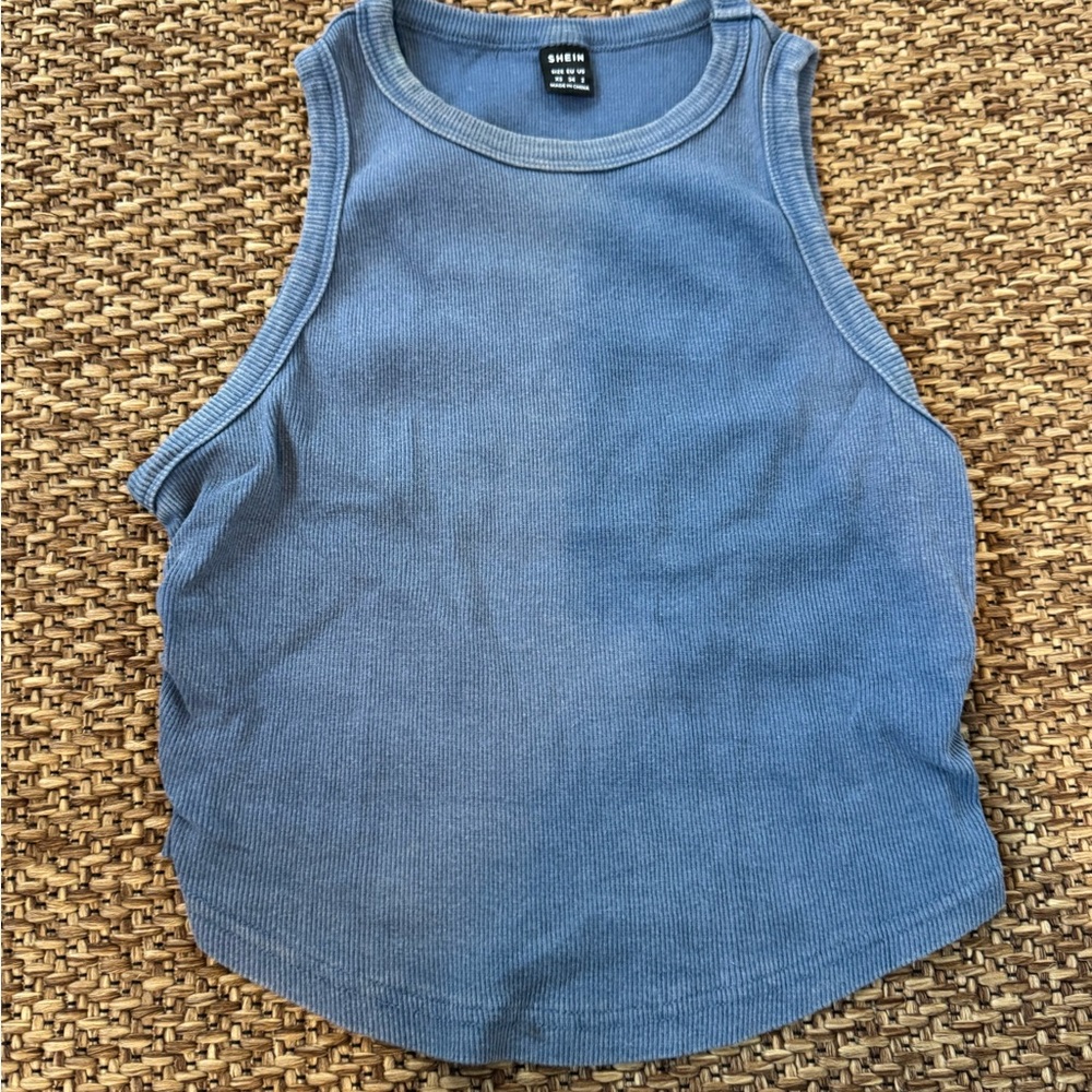 SHEIN Blue Sleeveless Top